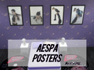Sims 4 — AESPA POSTERS #1 by icysimz — - 8 swatches - base game compatible - price: 1