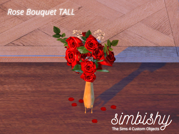 Sims 4 — Rose Bouquet Tall by simbishy — A cute little bouquet of roses for your lovely simmies, but slightly taller.