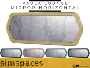 Sims 4 — Paula Lounge - mirror horizontal by simspaces — Part of the Paula Lounge set: picture you, framed in precious