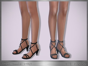 Sims 4 — Ember Heels. by Pipco — Strappy heels in 5 colors. Base Game Compatible New Mesh All Lods HQ Compatible Specular