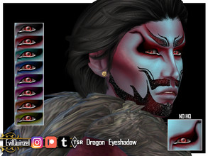 Sims 4 — Dragon Eyeshadow by EvilQuinzel — - Eyeshadow category; - Female and male; - Teen + ; - All species; - 8 colors;