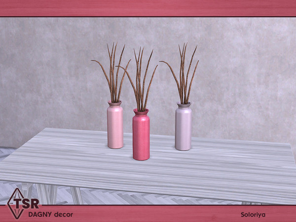 Sims 4 — Dagny Decor. Branches by soloriya — Branches in a vase. Part of Dagny Decor set. 3 color variations. Category: