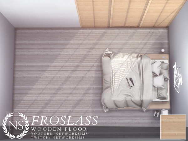 Sims 4 — Froslass Wooden Floor by networksims — A smooth wooden plank floor.