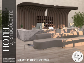 Sims 4 — Patreon Early Release - Hotel set - Part 1: Reception by Syboubou — With those items, you'll be able to build an
