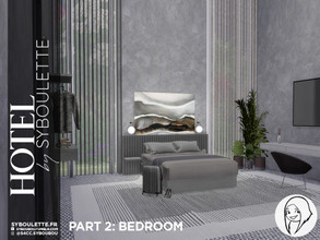 Sims 4 — Patreon Early Release - Hotel set - Part 2: Bedroom by Syboubou — With those items, you'll be able to build an