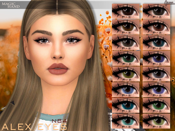 Sims 4 — Alex Eyes N84 by MagicHand — Realistic eyes for males and females in 16 colors - HQ compatible. Preview - CAS