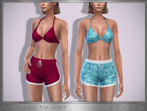 Sims 4 — Anya Bikini Top. by Pipco — A bikini top in 23 colors. Base Game Compatible New Mesh All Lods HQ Compatible