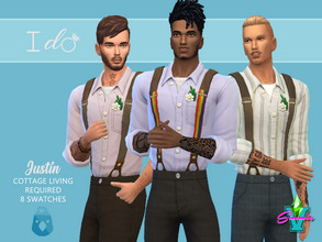 Sims 4 — I Do Justin Outfit by SimmieV — Justin is an understated design, but what does it really need to say other than