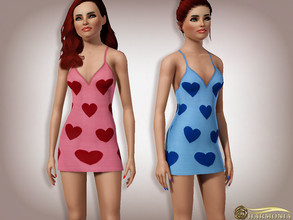 Sims 3 — Harmonia_Loverslinedress by Harmonia — 3 color. not- Recolorable Please do not use my textures. Please do not