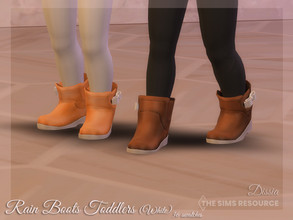 Sims 4 — Rain Boots Toddlers (White) by Dissia — Rain boots for toddlers :) Available in 36 swatches