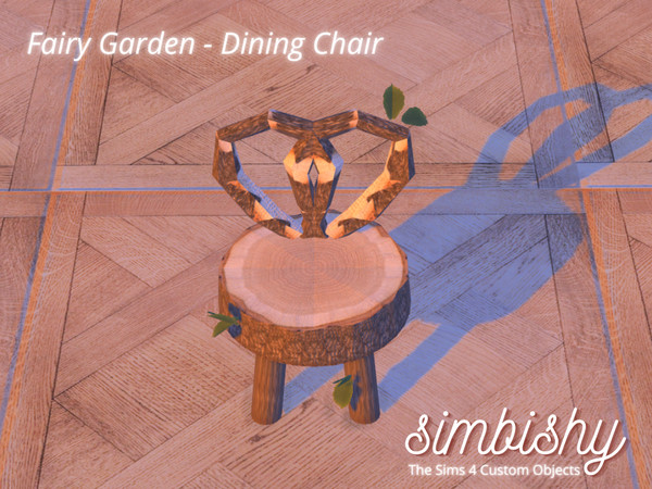 Sims 4 — Fairy Garden Dining Chair by simbishy — Dining Chair for your simmie fairy garden.