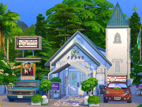 Sims 4 — Little Wedding Chapel - no CC  by Flubs79 — here is a litte Wedding Chapel for your Sims the size of the lot is