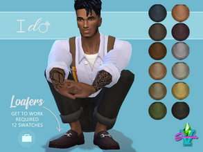 Sims 4 — I Do Loafers by SimmieV — Get to work on those wedding plans and don't forget the shoes. These semi-formal