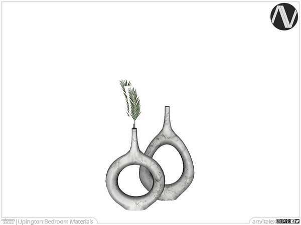 Sims 4 — Upington Vase Perforated With Plant by ArtVitalex — Decoration Collection | All rights reserved | Belong to 2022