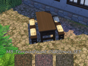 Sims 4 — MB-TerrainPaint_OldStones_SET by matomibotaki — MB-TerrainPaint_OldStones_SET Old stones with nostalgic flair,