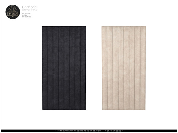 Sims 4 — Cadence - bed headbord MW by Severinka_ — Soft headbord for the double bed (MIDDLE WALLS) From the set 'Cadence