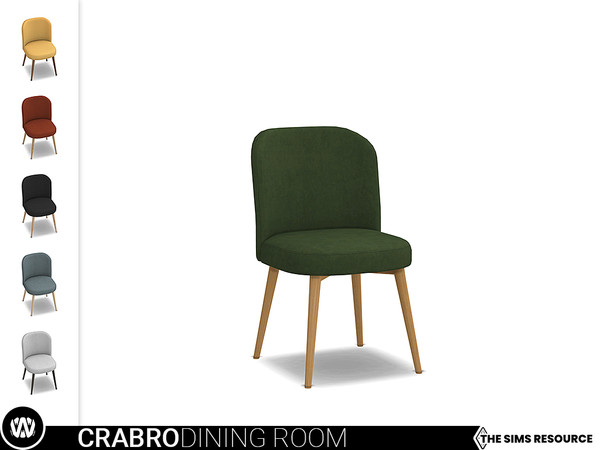 Sims 4 — Mid-Century Modern - Crabro Dining Chair by wondymoon — - Crabro Dining Room - Dining Chair - Wondymoon|TSR -