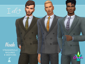 Sims 4 — I Do Noah Suit by SimmieV — Noah may not be able to part the seas, but he's definitely ready to walk the aisle.