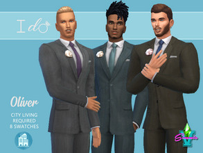 Sims 4 — I Do Oliver Suit by SimmieV — Not just for politicians anymore! This suit has been retextured with 8 new