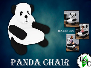 Sims 4 — Panda Nursery Set - Chair by FloridaySimsCreations — Panda chair fitting for any childs room :)
