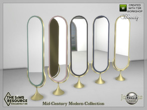 Sims 4 — Mid-Century Modern Collection beauty mirror by jomsims — Mid-Century Modern Collection beauty mirror