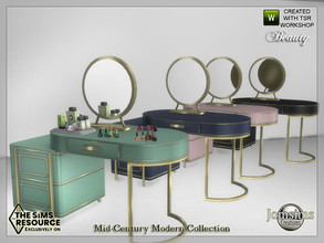 Sims 4 — Mid-Century Modern Collection beauty table mirror by jomsims — Mid-Century Modern Collection beauty table mirror