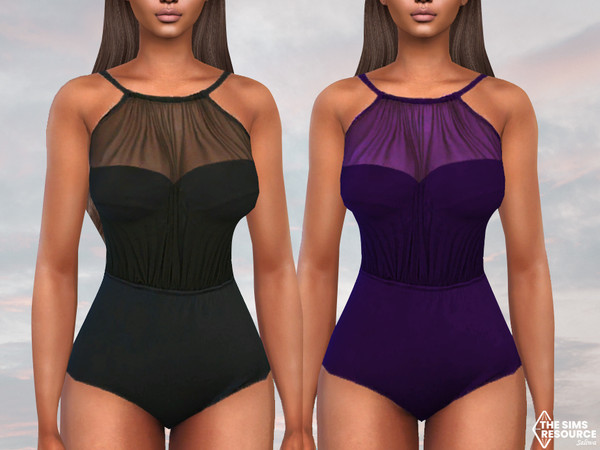 Sims 4 — Transparent Detail Swimsuits by saliwa — Transparent Detail Swimsuits 4 swatches
