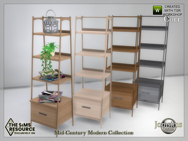 Sims 4 — Mid-Century Modern Collection corr furniture by jomsims — Mid-Century Modern Collection furniture