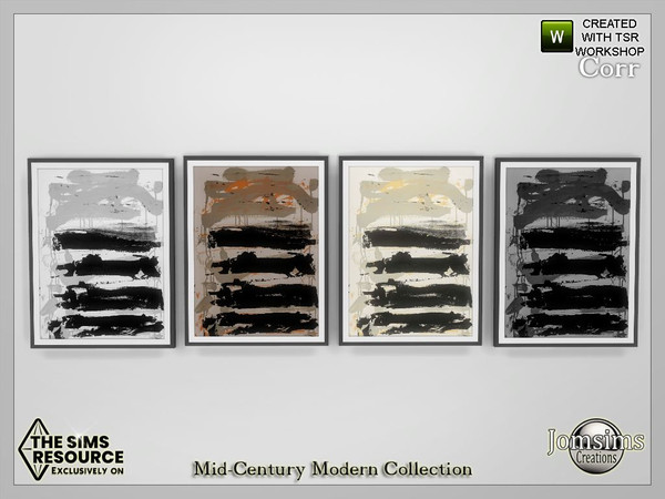 Sims 4 — Mid-Century Modern Collection corr paintings1 by jomsims — Mid-Century Modern Collection corr paintings1