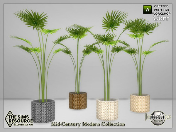 Sims 4 — Mid-Century Modern Collection corr plant by jomsims — Mid-Century Modern Collection corr plant
