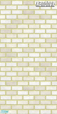 Sims 2 — White Brick, plain by Xandher — Simple brick "base" to be used with the other items of this set, or on