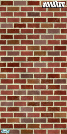 Sims 2 — Red Brick, Plain by Xandher — Simple brick "base" to be used with the other items of this set, or on