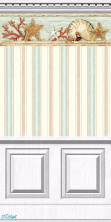Sims 2 — Shells and Stripes Wall 4 by lwilfong — This wall from the Shells and Stripes Collection features striped