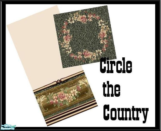 Sims 2 — Circle the Country by Lorah — pink, green, floral