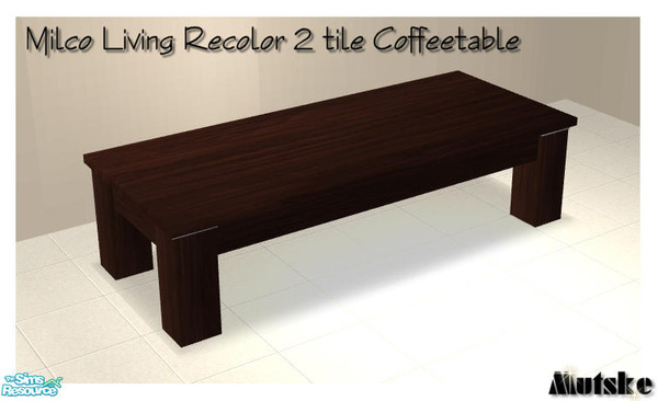 Sims 2 — Milco Living Dark Mahogany - 2 coffeetab by Mutske — Recolors from the Milco Livingroom set. Contains recolor of