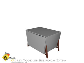 Sims 4 — Mid Century Modern - Gorby Toy Box by Onyxium — Onyxium@TSR Design Workshop Toddler Bedroom Collection | Belong