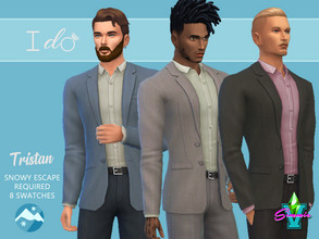 Sims 4 — SimmieV I Do Tristan Suit by SimmieV — The Tristan suit collection is as simple as a guy could want. Ties not