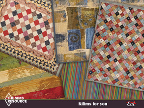 Sims 4 — Kilims for you by evi — All the colours on the floors!