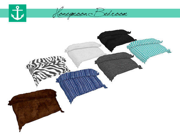 Sims 4 — Honeymoon Bedroom - Blanket by zarkus — Honeymoon Bedroom - Blanket 7 colors