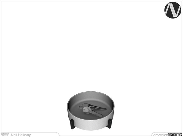 Sims 4 — Mid Century Modern | Neil Key Bowl by ArtVitalex — Hallway Collection | All rights reserved | Belong to 2022