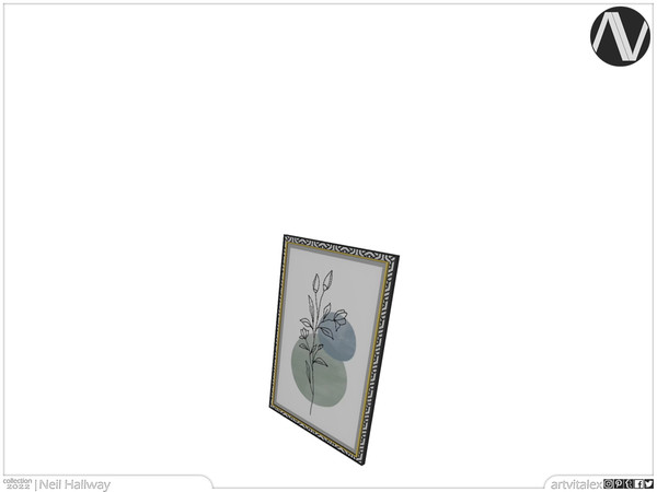 Sims 4 — Mid Century Modern | Neil Painting Frame by ArtVitalex — Hallway Collection | All rights reserved | Belong to