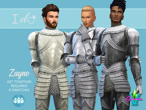 Sims 4 — SimmieV I Do Zayne Armor by SimmieV — Did you finally find your Knight in Shining Armor? Then let him look the