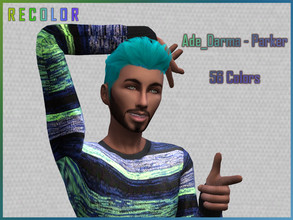 Sims 4 — Ade_Darma - Parker Recolor by TheeAwkwardOne — 56 swatches of colorful solids, pastels, and two tones