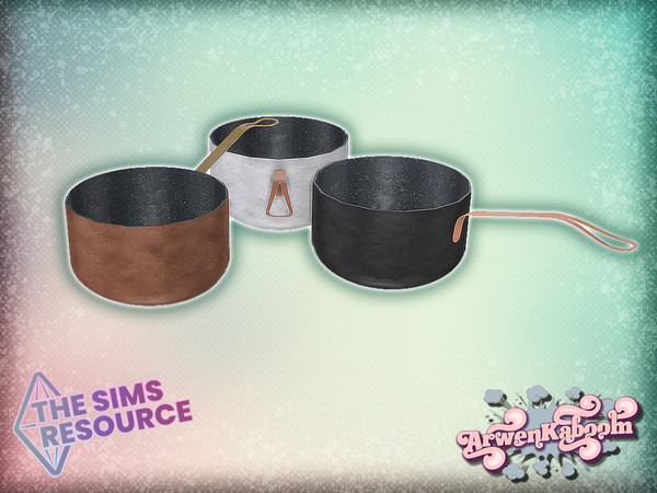 Sims 4 — Mid Century Modern Collection - Small Pot by ArwenKaboom — Base game pot in 4 recolors. You can find all items