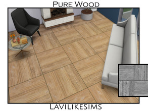 Sims 4 — Pure Wood Floor by lavilikesims — A square wood tile In 7 colours, base game friendly