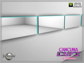 Sims 4 — CyFi Cancuna wall mirror by jomsims — CyFi Cancuna wall mirror