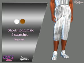 Sims 4 — Cyfi Shorts long male  by LYLLYAN — Short long male in 2 swatches .