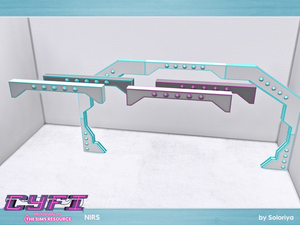 Sims 4 — CyFi Nirs. Sci-Fi Decor, v3 by soloriya — Sci-fi decor, version three. Part of CyFi Nirs set. 4 color
