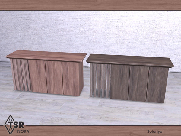 Sims 4 — Nora. Hallway Table by soloriya — Hallway table. Part of Nora set. 2 color variations. Category: Surfaces -