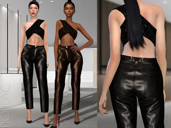 Sims 4 — Rare Top [SET] DO323 by DOLilac — Custom thumbnail New Mesh 6 Colors Adult-Elder-Teen-Young Adult For Female